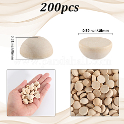 Unfertige Cabochons aus Naturholz&nbsp;WOOD-SP0001-55B