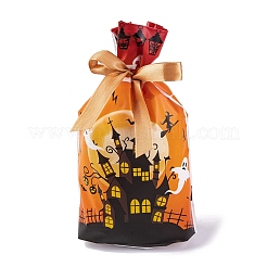 50 шт. прямоугольные полиэтиленовые пакеты для конфет на Хэллоуин ABAG-U001-01M