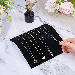 Présentoirs à bijoux et colliers en MDF avec tapis en velours&nbsp;NDIS-WH0001-29