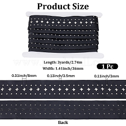 Sangles en cuir PU et rivets en acier inoxydable de 3 yard&nbsp;DIY-GF0013-43A