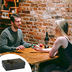 Картонные бумажные коробочки для хранения с бархатной внутри CON-TAC0008-02