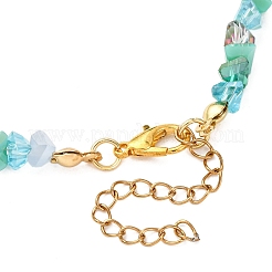 Bracciali con ciondoli incrociati in lega&nbsp;BJEW-JB12323-02
