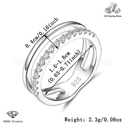 925 перстень из стерлингового серебра с паве из кубических цирконий DX9732-2