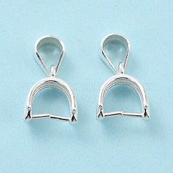 925スターリングシルバーアイスピック・ピン・ベイル  銀  10x8x4mm  穴：5x3.5mm  内径：6mm  ピン：0.7mm&nbsp;STER-Z001-123S