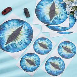 4 пара 2 стилей ПВХ наклейки на фары автомобиля&nbsp;AJEW-HY0002-38A