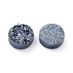Cabochon in quarzo druzy imitazione resina&nbsp;RESI-E013-03C-10mm