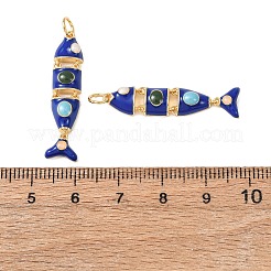 Латунь эмаль подвески&nbsp;KK-C143-44A-G02