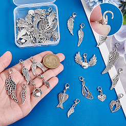 38 шт. 19 стильных подвесных украшений в виде крыльев из сплава&nbsp;PALLOY-PH01908