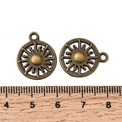 Солнце тибетский стиль сплава подвески TIBEP-S295-54AB-NR