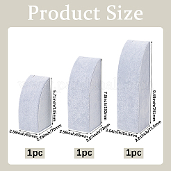 3 шт. 3 размера вертикальных деревянных подставок для ожерелий NDIS-WH20001-03A