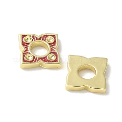 Цветок латунь эмаль бисер KK-P290-11G-03