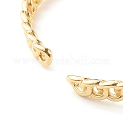 Прозрачный кубический цирконий застежка-тоггл форма открытая манжета браслет BJEW-B054-27G