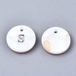 Pendentifs de coquillages d'eau douce naturelle&nbsp;SHEL-Q018-01A-S-P