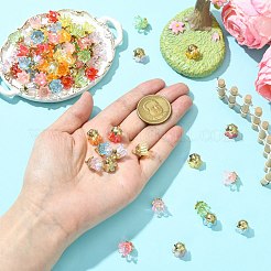 90шт 9 цвета акриловые подвески&nbsp;OACR-CJ0002-58