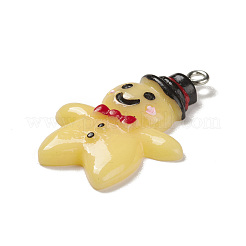 Pendentifs de noël en résine opaque&nbsp;RESI-K023-01A