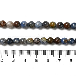 Натуральные дюмортьеритовые кварцевые бусы G-H298-A06-03