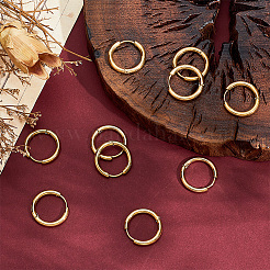 10 пара серег-колец Huggie Hoop из нержавеющей стали 304 с ионным покрытием (IP)&nbsp;EJEW-BBC0002-19C