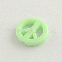 Непрозрачные акриловые бусины&nbsp;X-SACR-Q098-05