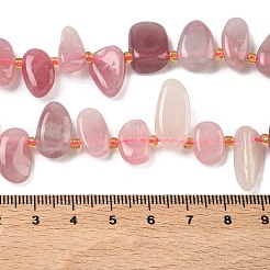 Природного розового кварца нитей бисера&nbsp;G-P604-A05-01