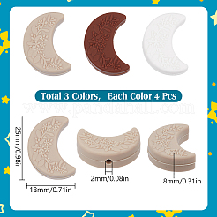 12 perline focali in silicone a 3 colori&nbsp;SIL-SC0002-75