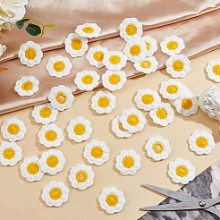 60 шт. аксессуаров для украшения из цветочного полиэстера&nbsp;DIY-HS0002-29