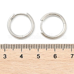 Латунные английском замке Серьги-кольца EJEW-K083-29P