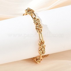 Bracelets unisexes en acier inoxydable 304 à maillons byzantins&nbsp;BJEW-G790-06G
