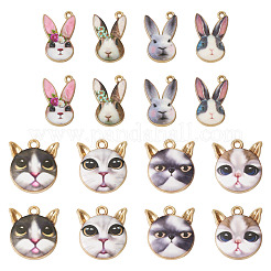 16 шт. 8 стильные подвески из эмалированного сплава с покрытием ENAM-TA0001-48