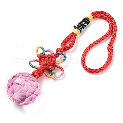 Стеклянные круглые шары подвесные украшения&nbsp;HJEW-Z006-01C