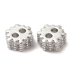 Латунный микро pave прозрачный кубик циркония подвески&nbsp;KK-F860-69P