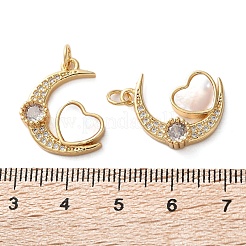 Латунные микро проложить кубического циркония подвески&nbsp;KK-U070-03B-G