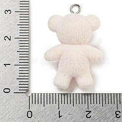 Милые подвески из флокированной смолы RESI-L043-01P-06