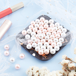 60 шт.2 цвета акриловые бусины из искусственного жемчуга&nbsp;OACR-PH0001-59