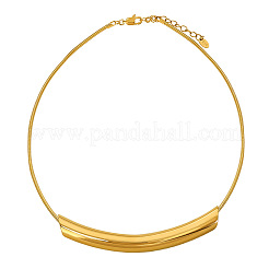 Ожерелья из изогнутой круглой цепочки-змейки из нержавеющей стали 304 для женщин&nbsp;FS-WG91F2E-02