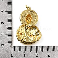 Латунные микро проложить кубического циркония подвески KK-S523-20G-B