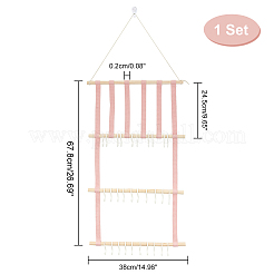 Деревянные заколки для волос повязка на голову настенная стойка-органайзер AJEW-WH0041-15