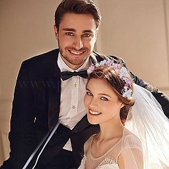 1 шт. резинки для волос с искусственным жемчугом&nbsp;OHAR-NB0001-33B