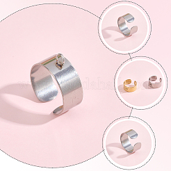 24 pièce de 2 couleurs de supports de bague en acier inoxydable 304&nbsp;STAS-BBC0010-09D