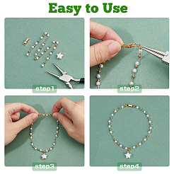 12шт. 3 стиля латунных раскладывающихся застежек набор FIND-FH0010-54