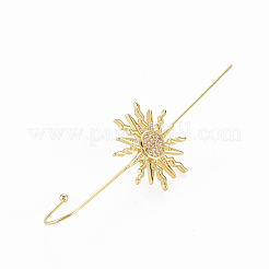 Boucle d'oreille en forme de soleil&nbsp;EJEW-N099-019-NF
