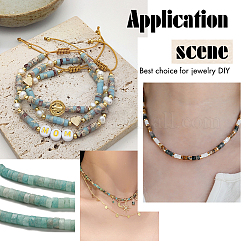 2 нити натуральных бусин амазонита нити&nbsp;G-PA0001-52