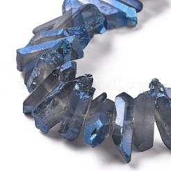 Fili di perline di punti di cristallo di quarzo naturale&nbsp;G-K181-B17