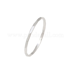 925 кольцо из стерлингового серебра без рисунка RJEW-P165-01A-S