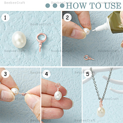 10 шт. 925 серебряных шурупа для крепления колышков STER-BBC0008-51RG