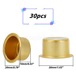 Алюминиевый стакан для свечи&nbsp;LS-AJEW-WH0299-98G