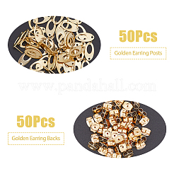 50 шт. фурнитура для сережек-гвоздиков из нержавеющей стали 304&nbsp;STAS-DC0014-11