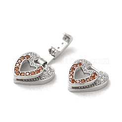 Латунные микро проложить кубического циркония раз за застежками KK-H455-53P-02