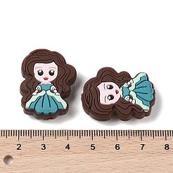 Фокальные бусины из пищевого силикона принцессы&nbsp;SIL-A008-05D