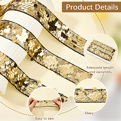 5 ярд отделки из полиэстера с пайетками&nbsp;OCOR-SP0001-30B