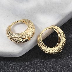Латунные серьги обруча EJEW-D320-16G